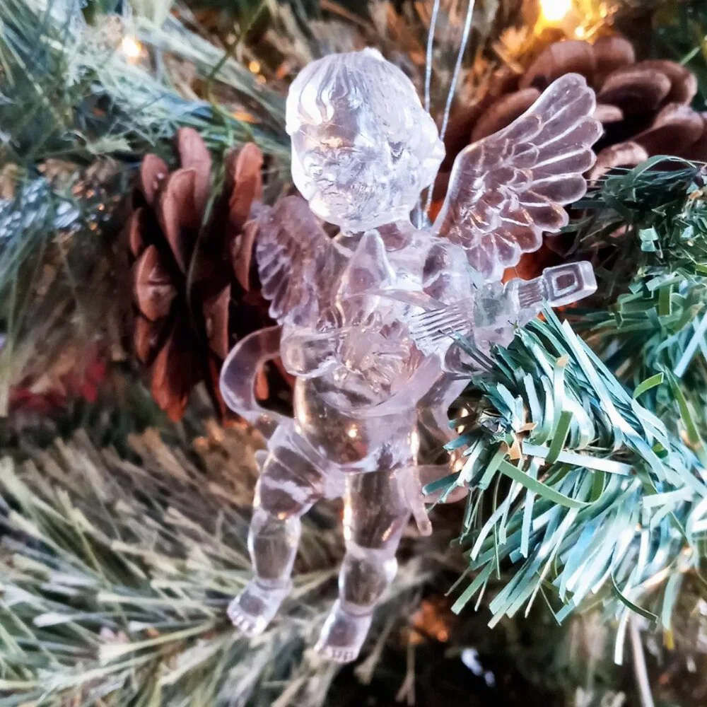 ⚡FINAL SALE⚡Nice Set of 6 Beautiful Cherub Angel Vintage Christmas Ornaments - Picture 2 of 7
